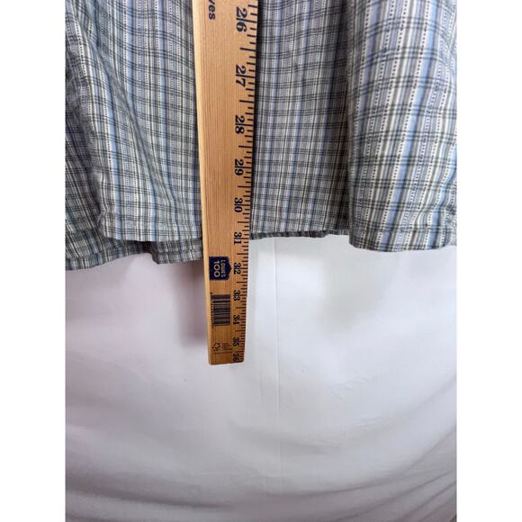 REI Men Blue/Gray Size 2XL Plaid UPF 50+ Button Up Long Sleeve Athleisure Shirt - Picture 10 of 10